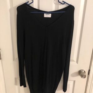 Black tunic sweater